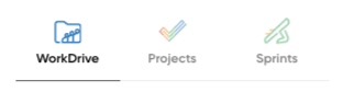 WorkDrive, Projekcts, Sprint-Logo