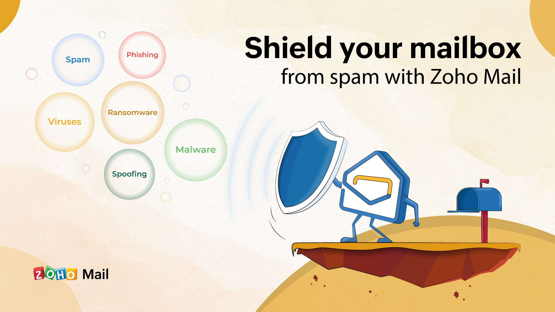 Shield your mailbox from spam with ZOHO Mail