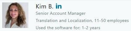 ZOHO user testimonial Account Manager