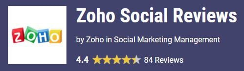 ZOHO Social Gartner Group rating