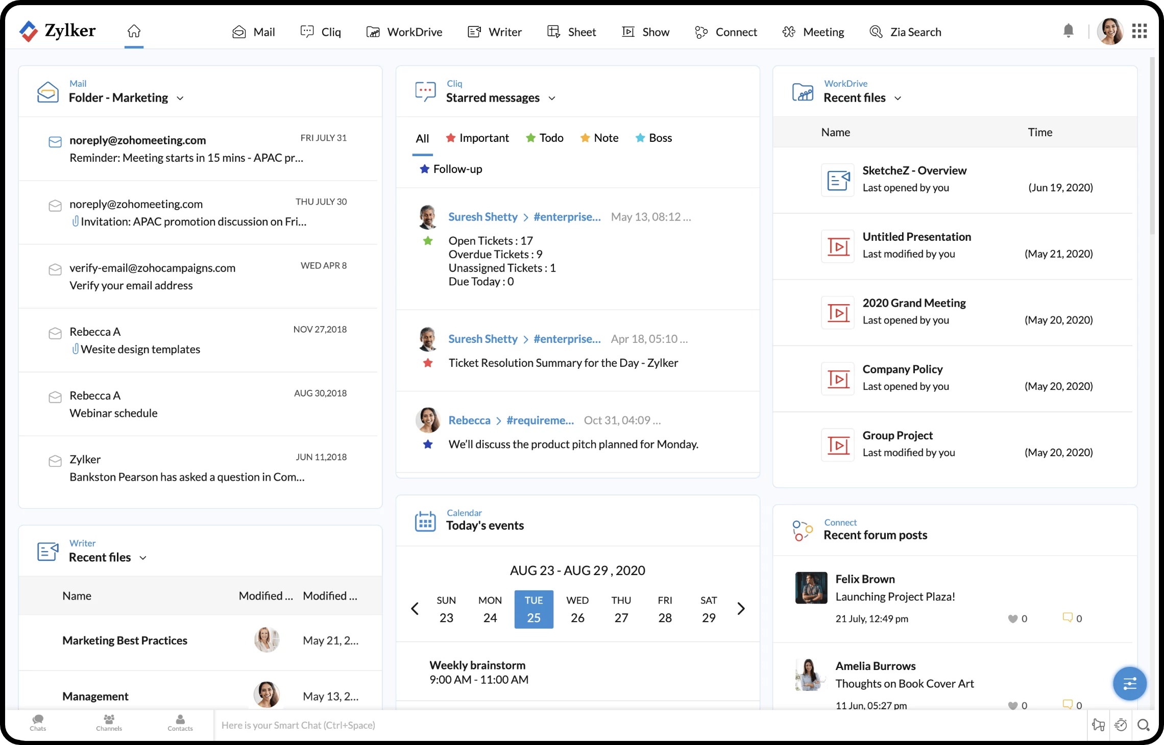 Zoho Mail - integriert in Zoho Workplace